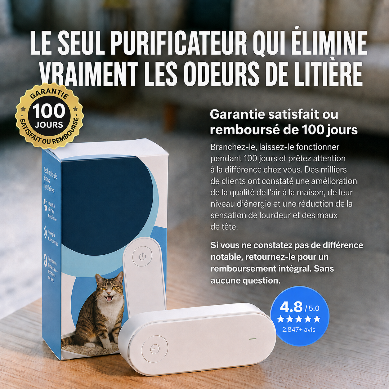 Puryvo™ | Purificateurs d'air pour animaux